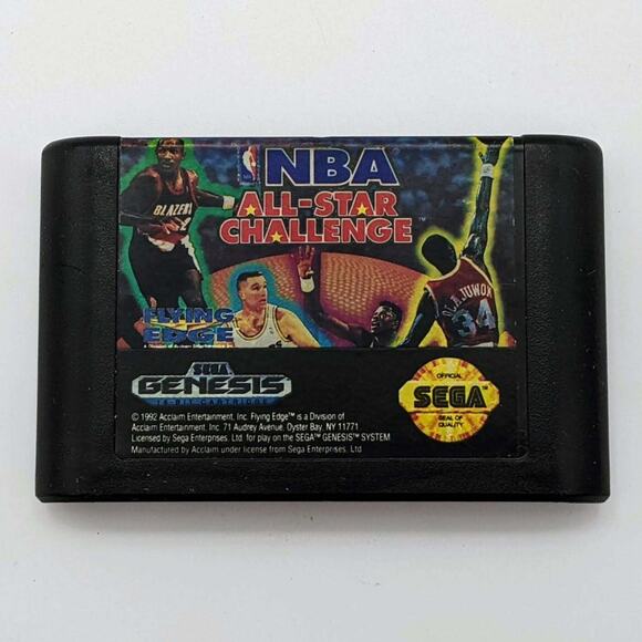 Sega Genesis Video Game Lot Mortal Kombat NBA All-Star Challenge - Picture 2 of 10